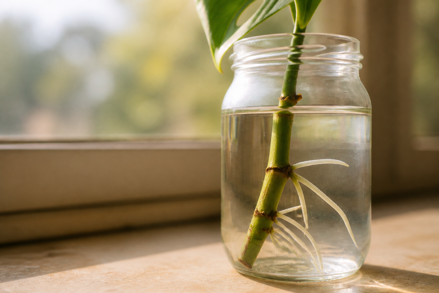 How to propagate Arrowhead Plant — water propagation