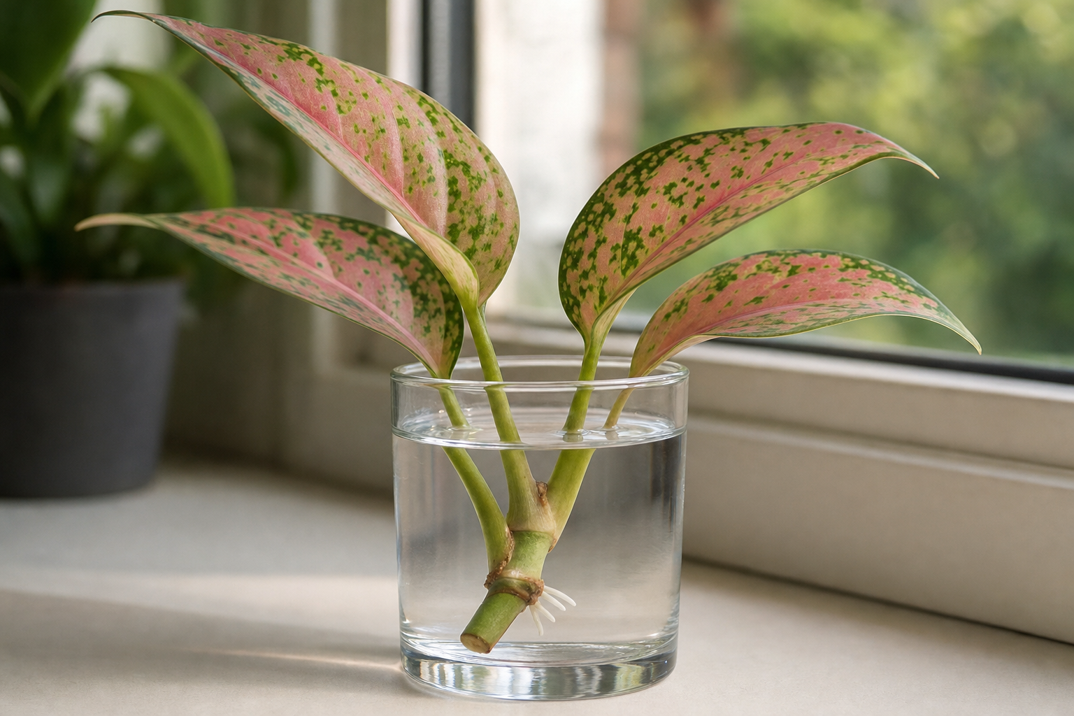 Propagate Chinese Evergreen by Stem Cutting