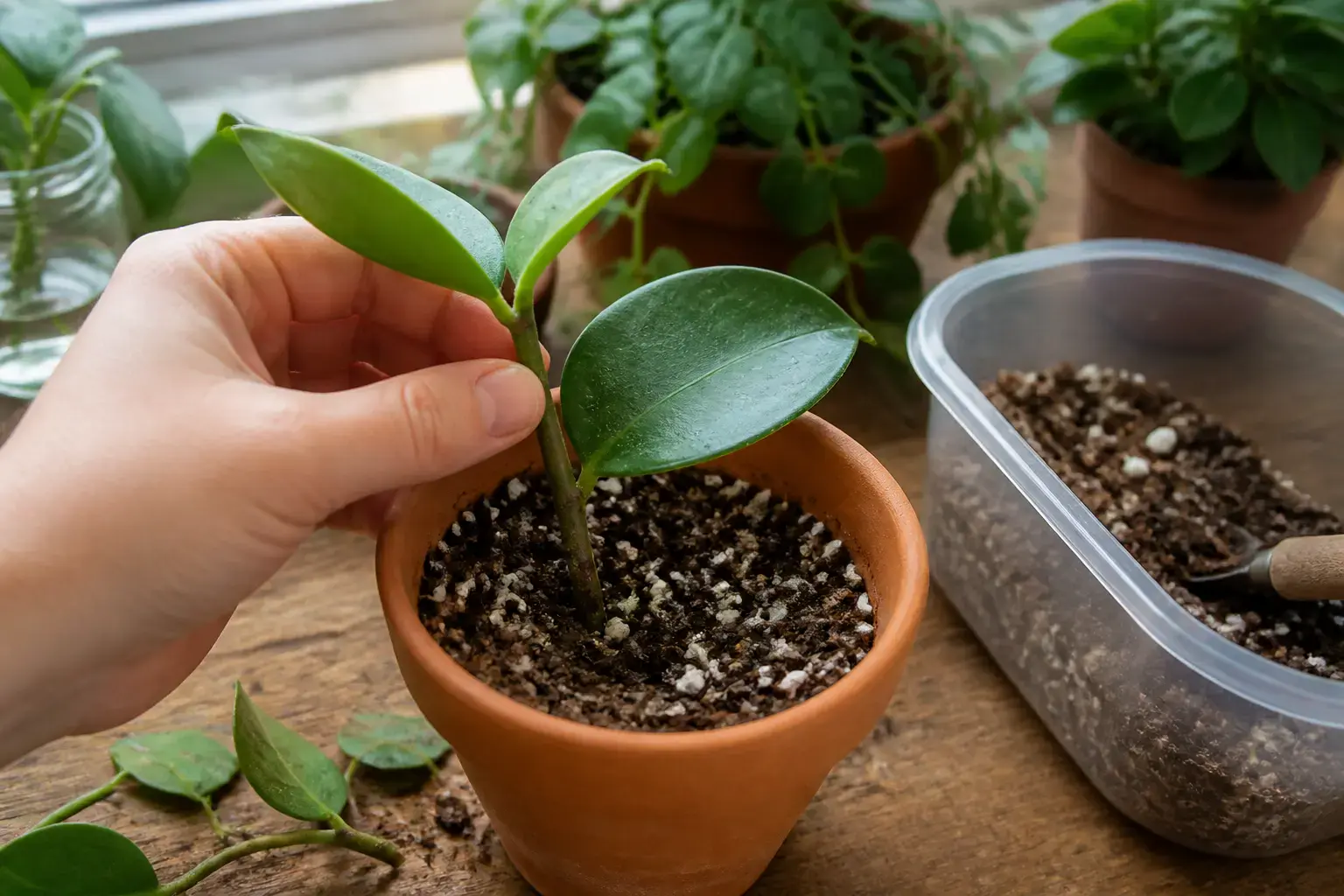 Hoya Carnosa propagation — soil propagation