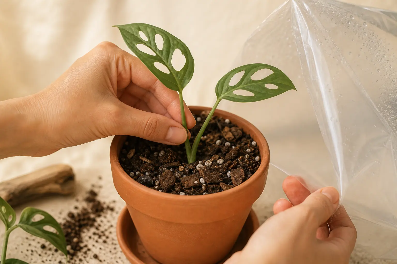 Monstera Adansonii propagation — step-by-step guide