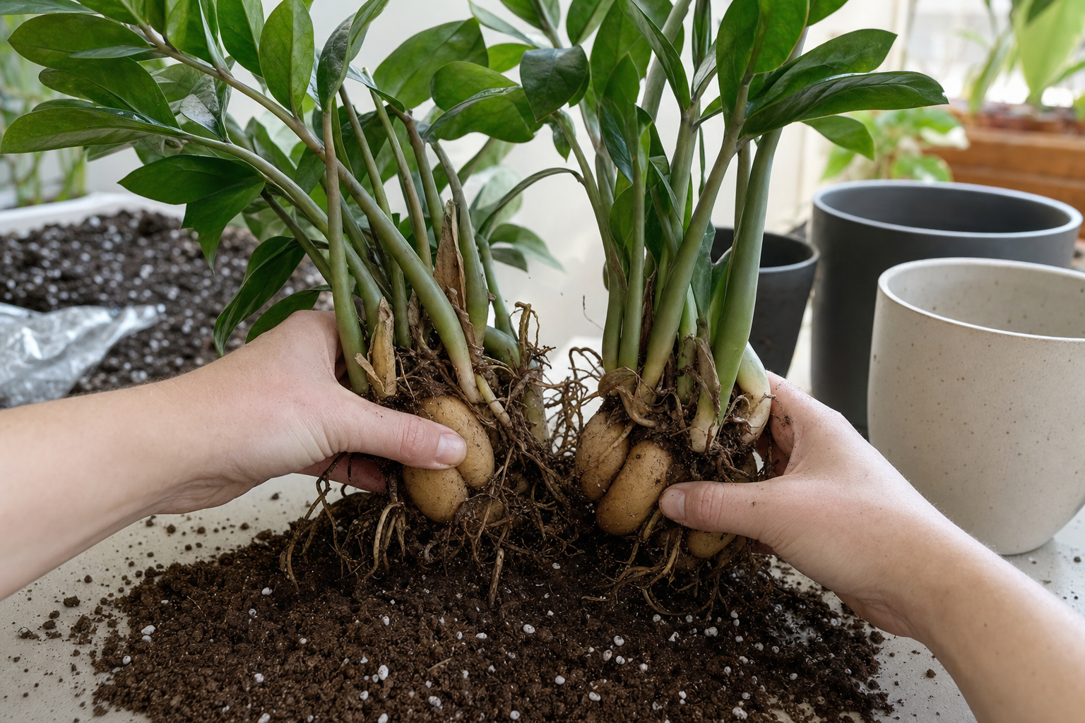 Propagate ZZ Plant by Division